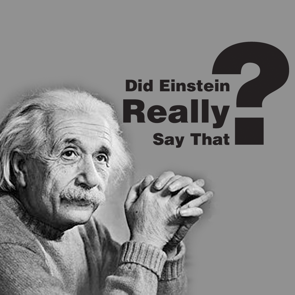 Did Einstein